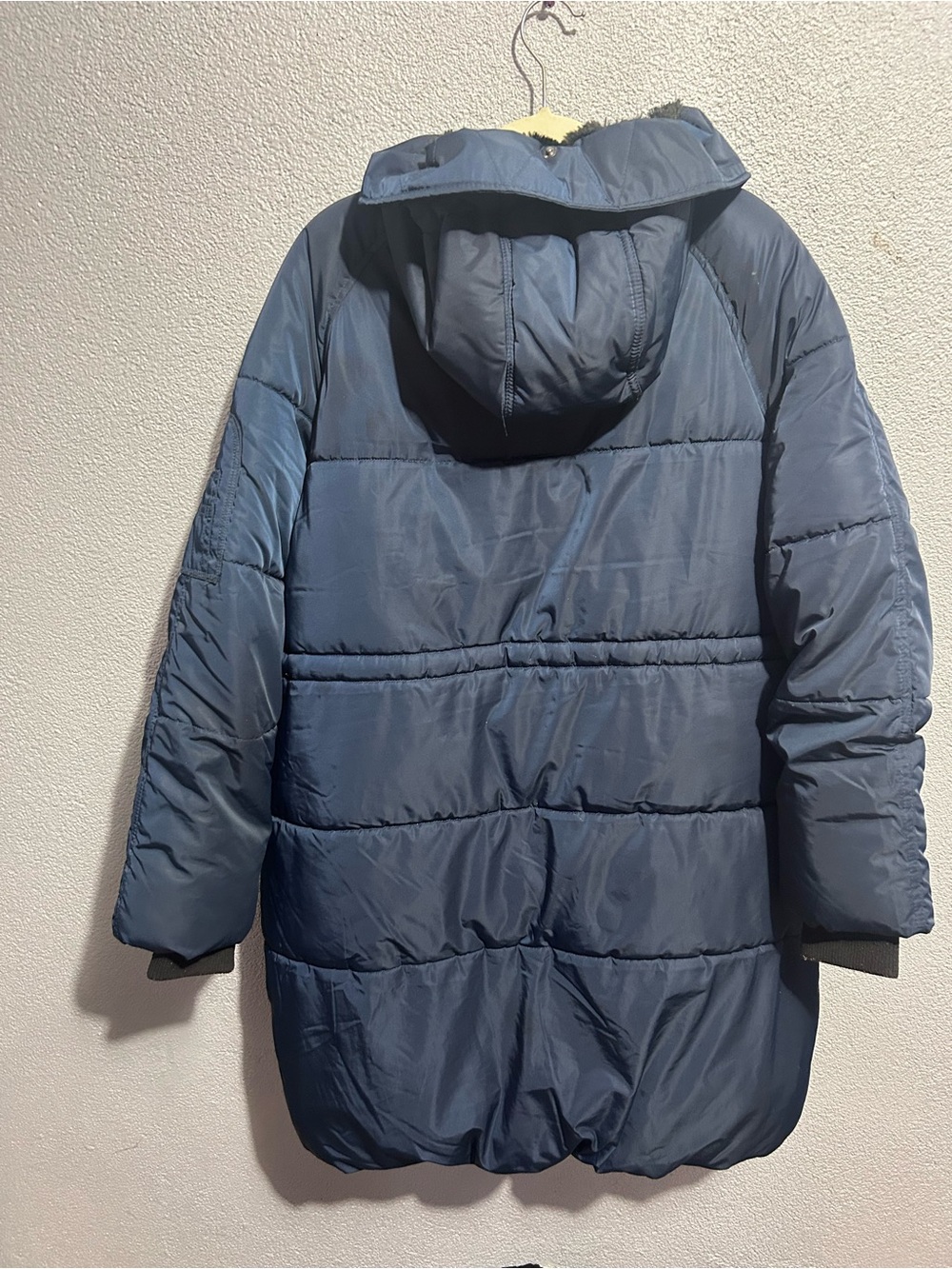 Steve Madden navy blue puffer coat size large - Picture 6 of 11